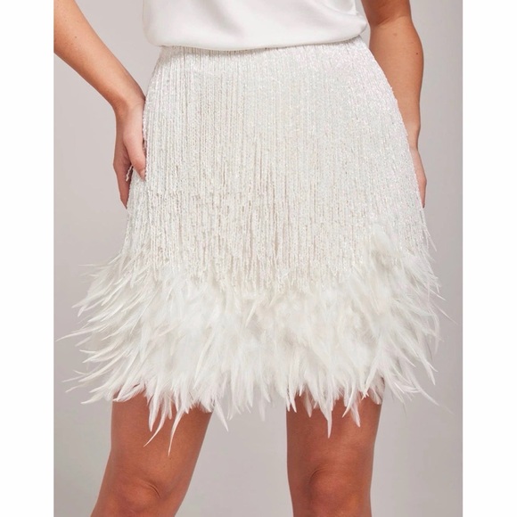 NADINE MERABI Dresses & Skirts - Nadine Merabi Sara White Skirt